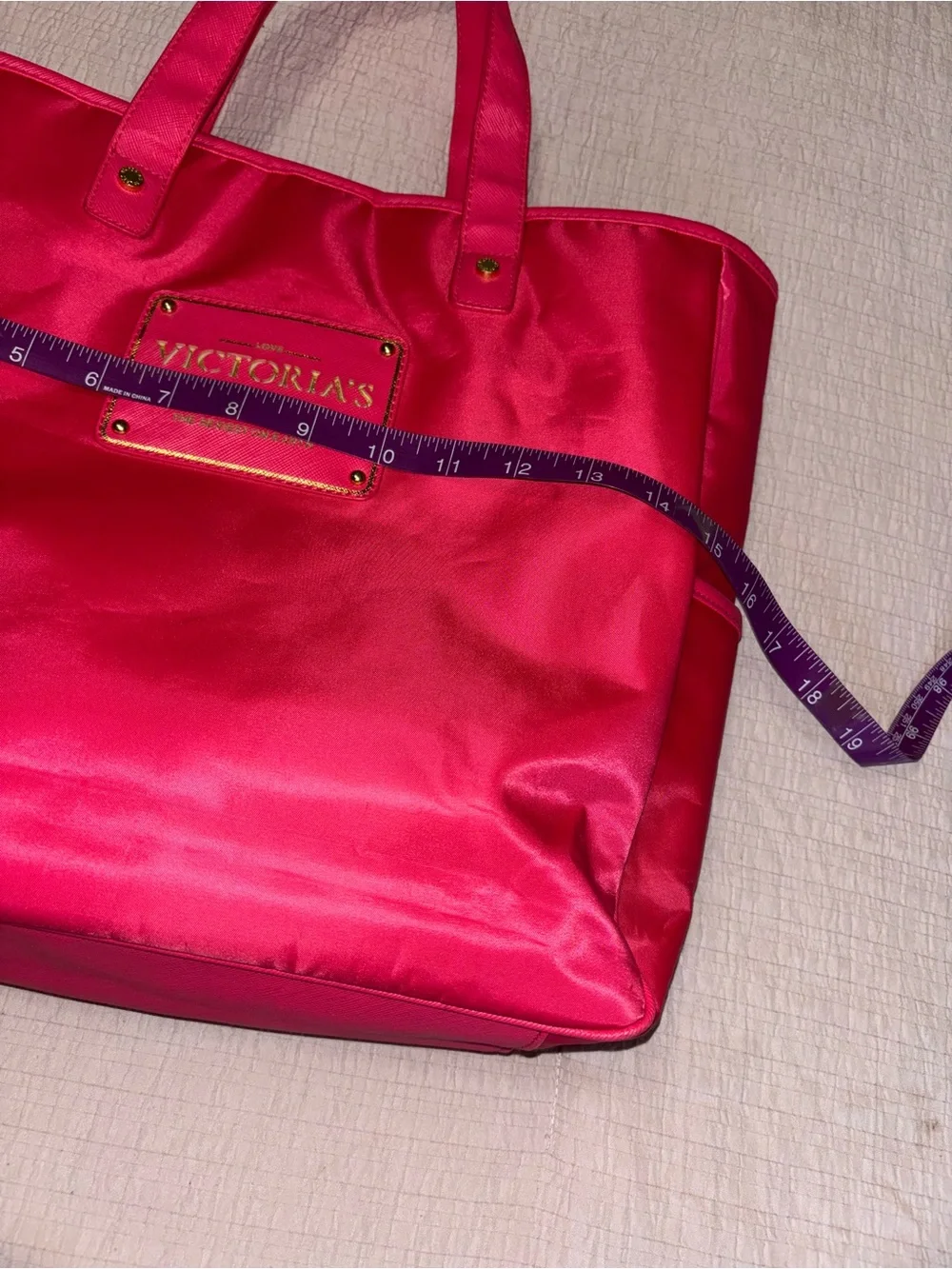 Victoria's Secret Bright Pink Laptop Tote